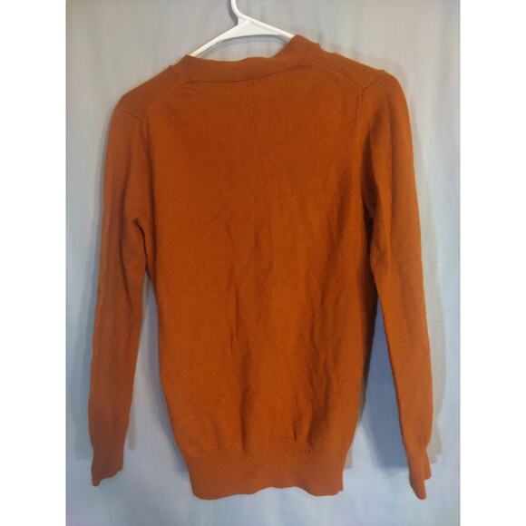 J Crew Burnt Orange Cashmere / Wool / Nylon sweater - Picture 5 of 5